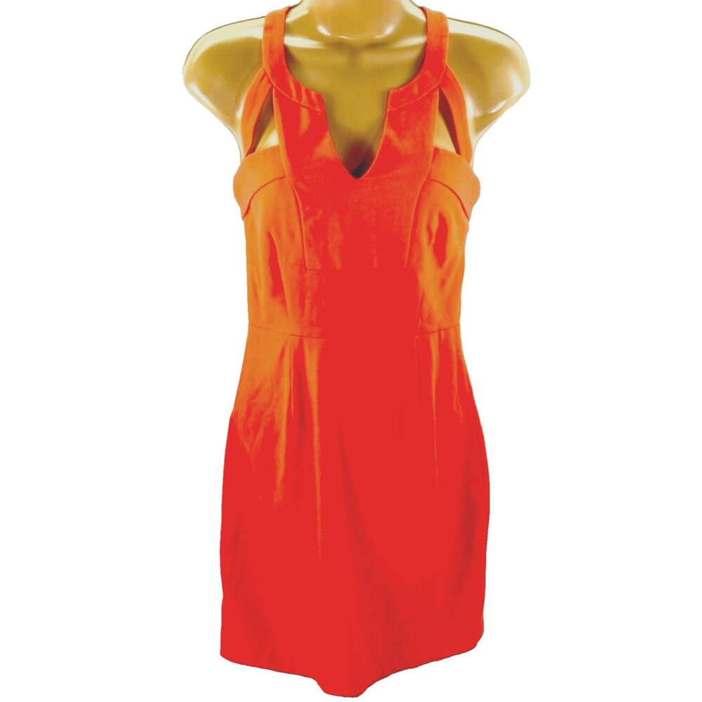 BCBG MaxAzria Dress Bodycon Short Sheath 0 Juniors Women Cut Out Sexy Strappy